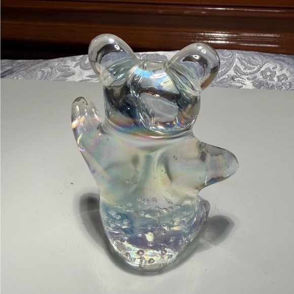 Daum France Crystal Glass Teddy Bear Paperweight Figurine - Picture 3 of 7
